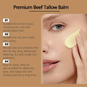Beef Tallow Moisturizer Increases Elasticity & Hydration 50g